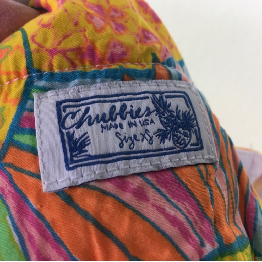 White Pineapple Chubbies Shorts 0/xs - Picture 5 of 5
